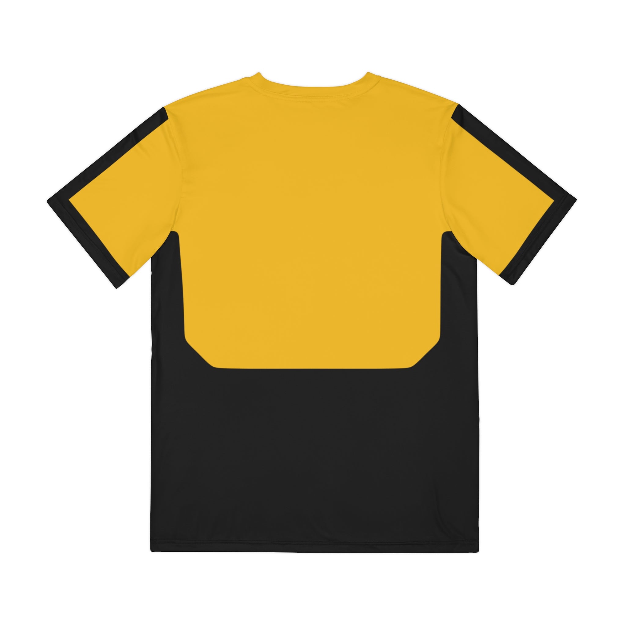 Epic Life Athletic Tee — Bold Yellow & Black Men's Polyester Shirt