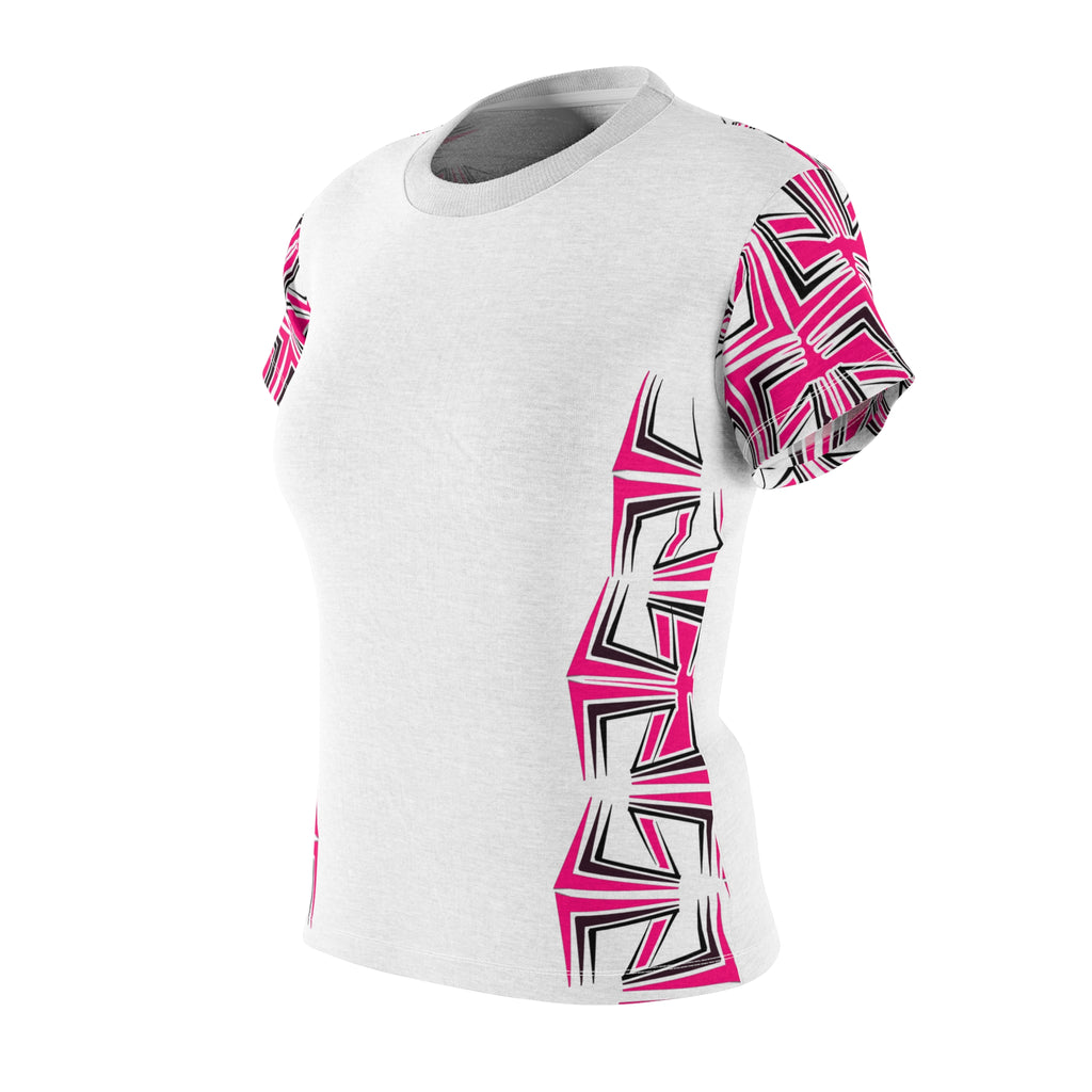 Vibrant Women's Cut & Sew Tee - Abstract Pink Design, Chic Casual Wear, Fun Summer Essentials, Gift for Fashion Lovers, Unique Graphic [...]