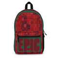 Epic Red Plaid Backpack – Bold Graphic School & Everyday Bag