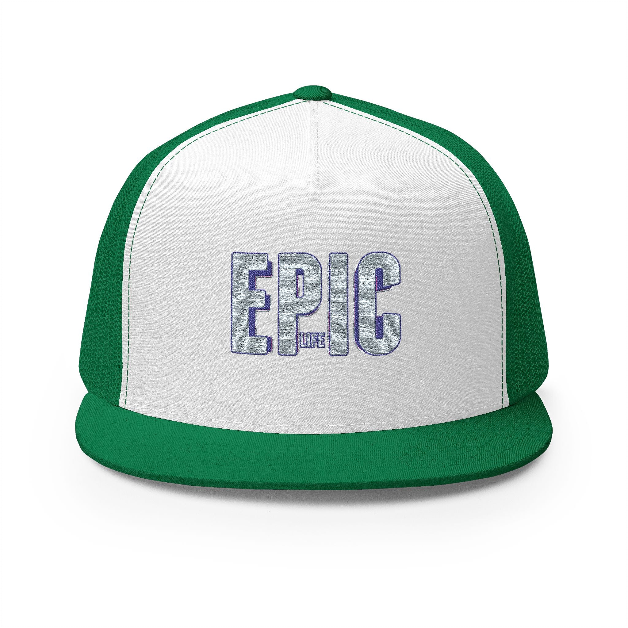 Epic Embroidered 5 Panel Trucker Cap, Cool Hats for Men , Casual Style, Gifts for Dad, Outdoor Adventures, Summer Fashion