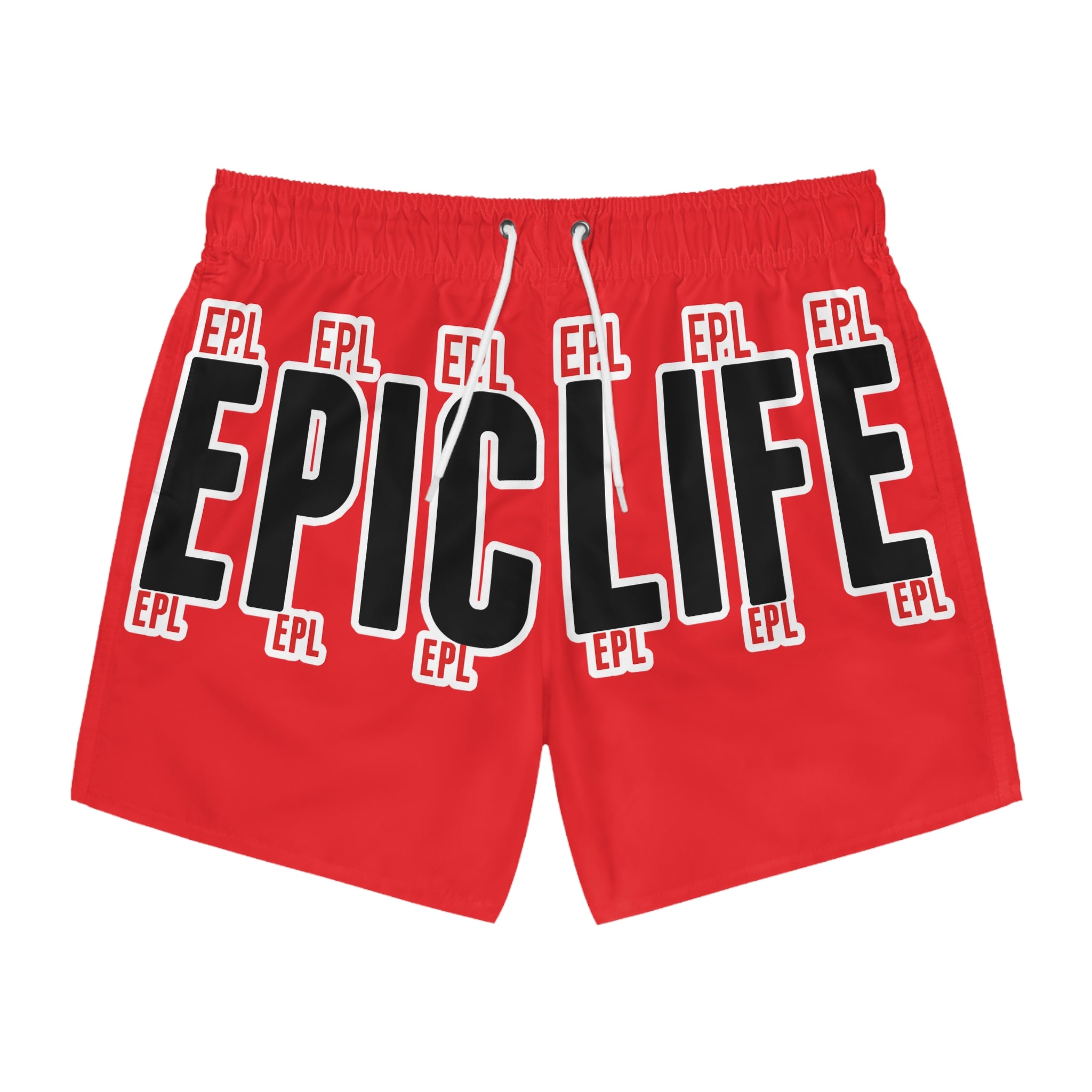 Red EPIC Swim Trunks