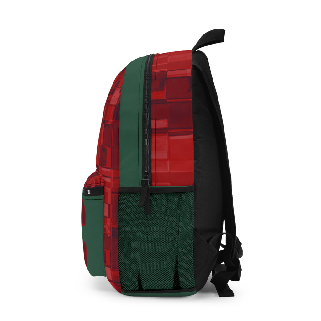 Epic Red Plaid Backpack – Bold Graphic School & Everyday Bag