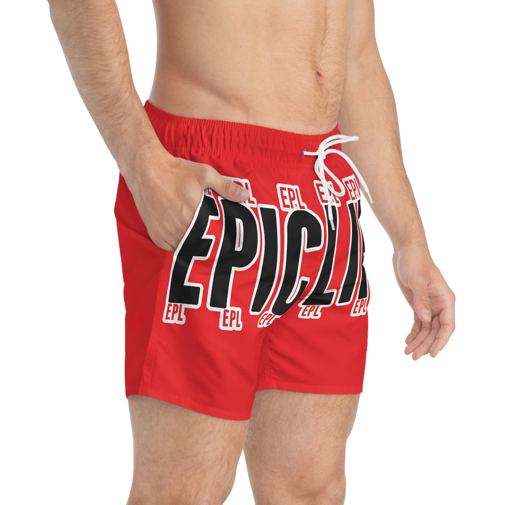 Red EPIC Swim Trunks