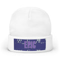 Embroidered 'EPIC' Knit Beanie - Winter Streetwear Cuffed Hat