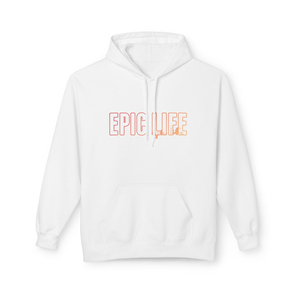 Epic Life Hoodie — Minimal Pastel Graphic Pullover