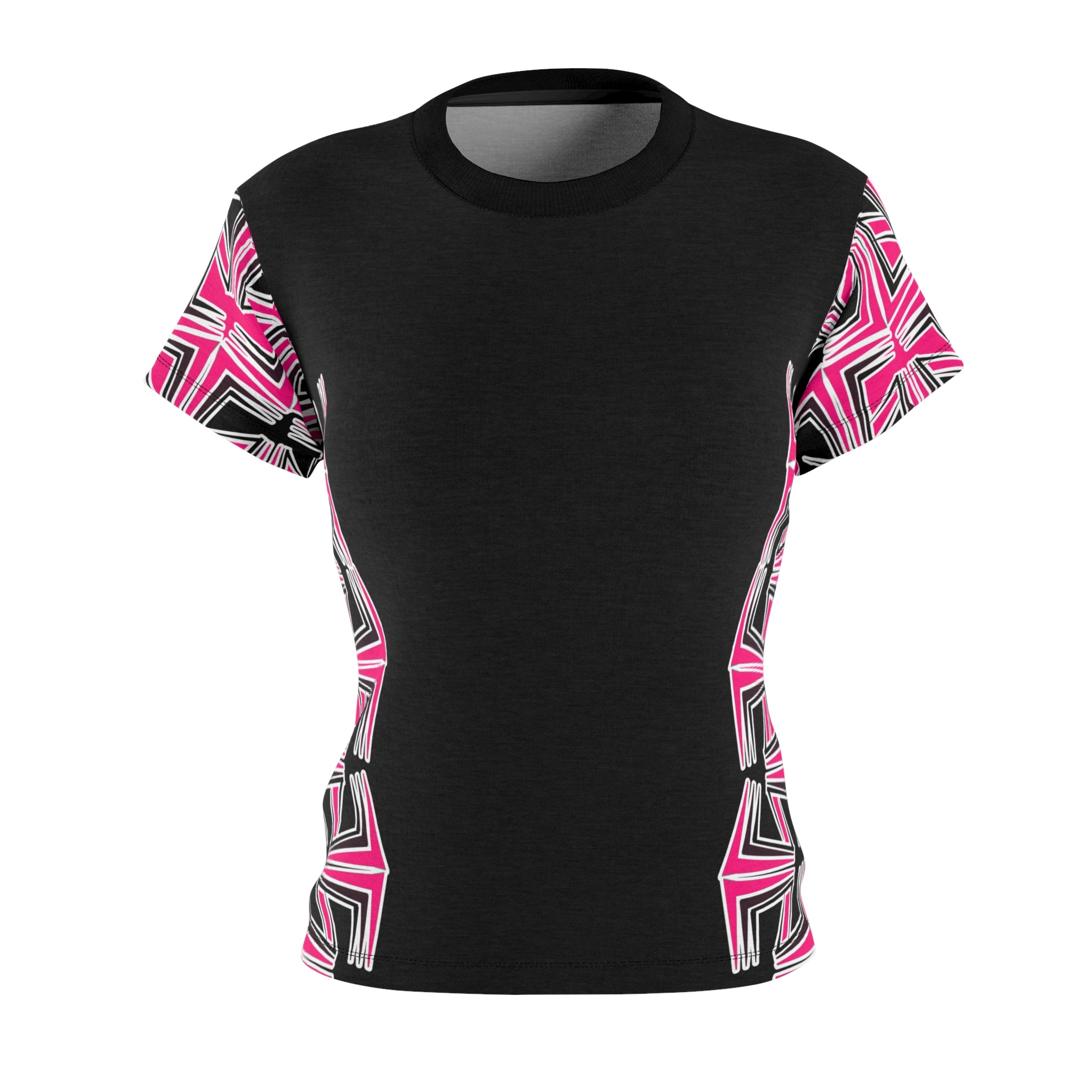 Vibrant Women's Cut & Sew Tee - Abstract Pink Design, Chic Casual Wear, Fun Summer Essentials, Gift for Fashion Lovers, Unique Graphic [...]