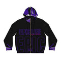Epic Life Zip Hoodie — Bold Purple Graphic Full-Zip Hoodie
