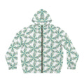 Geometric Mint Star All-Over Print Hoodie
