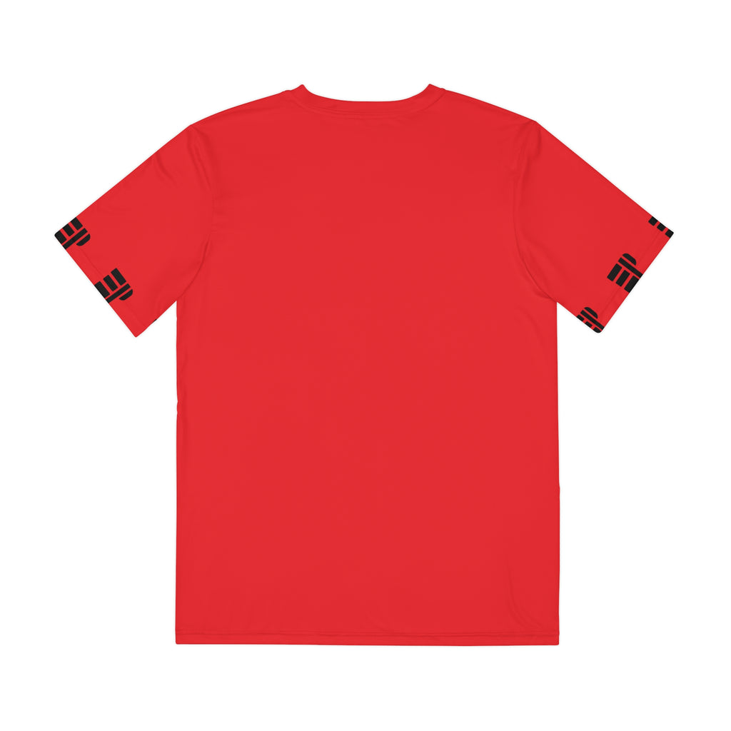 Epic Life Graphic Tee — Bold Red Men's Polyester Shirt