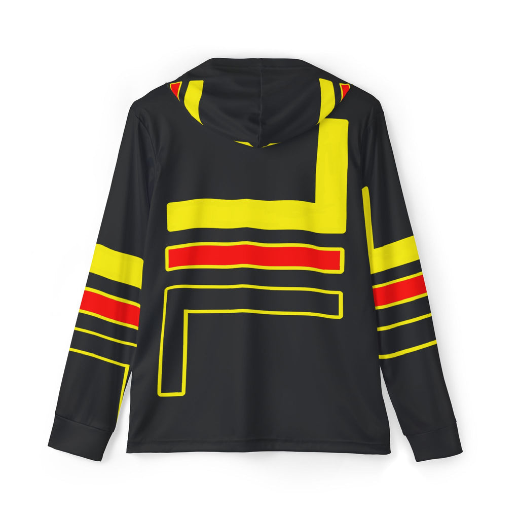 Epic Life Men's Black All-Over Print Sports Warmup Hoodie - Athletic Pullover Style