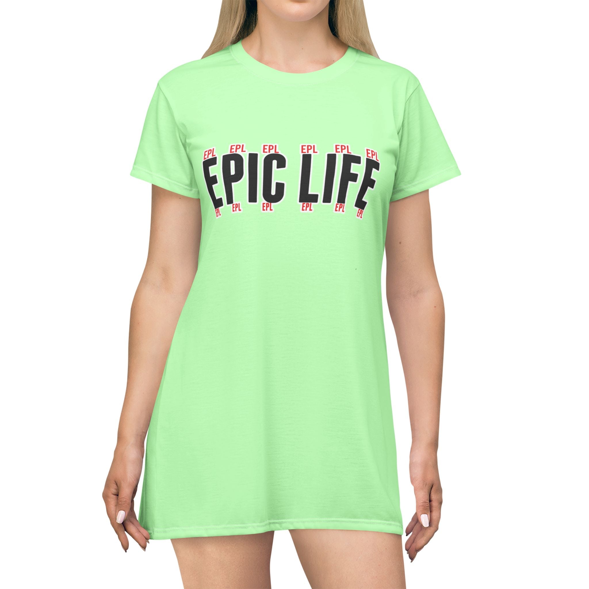 Epic Life T-Shirt Dress — Casual Graphic Summer Dress
