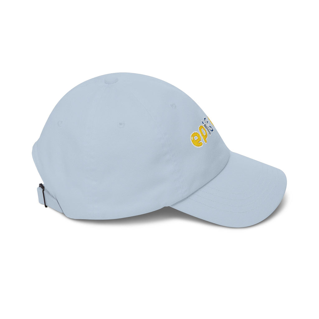 Epic Life Women's Classic Dad Cap - White Embroidered Cotton Baseball Hat