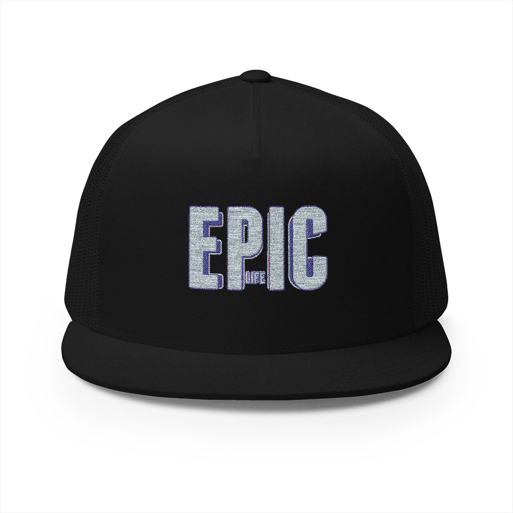 Epic Embroidered 5 Panel Trucker Cap, Cool Hats for Men , Casual Style, Gifts for Dad, Outdoor Adventures, Summer Fashion