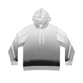 Gradient Tech Hoodie — Minimalist Gray-to-Black AOP Pullover