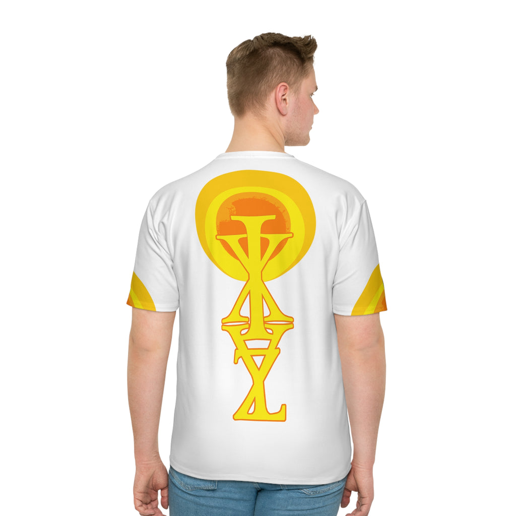 Yellow Sun Emblem T-Shirt — Retro Symbol Graphic Tee
