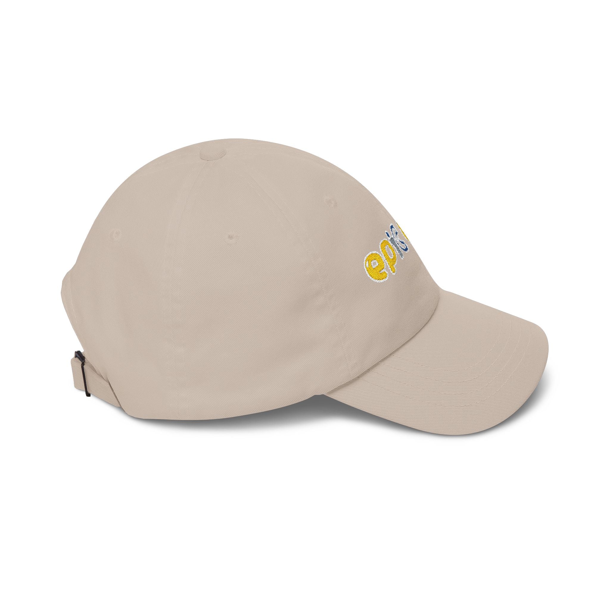 Epic Life Women's Classic Dad Cap - White Embroidered Cotton Baseball Hat