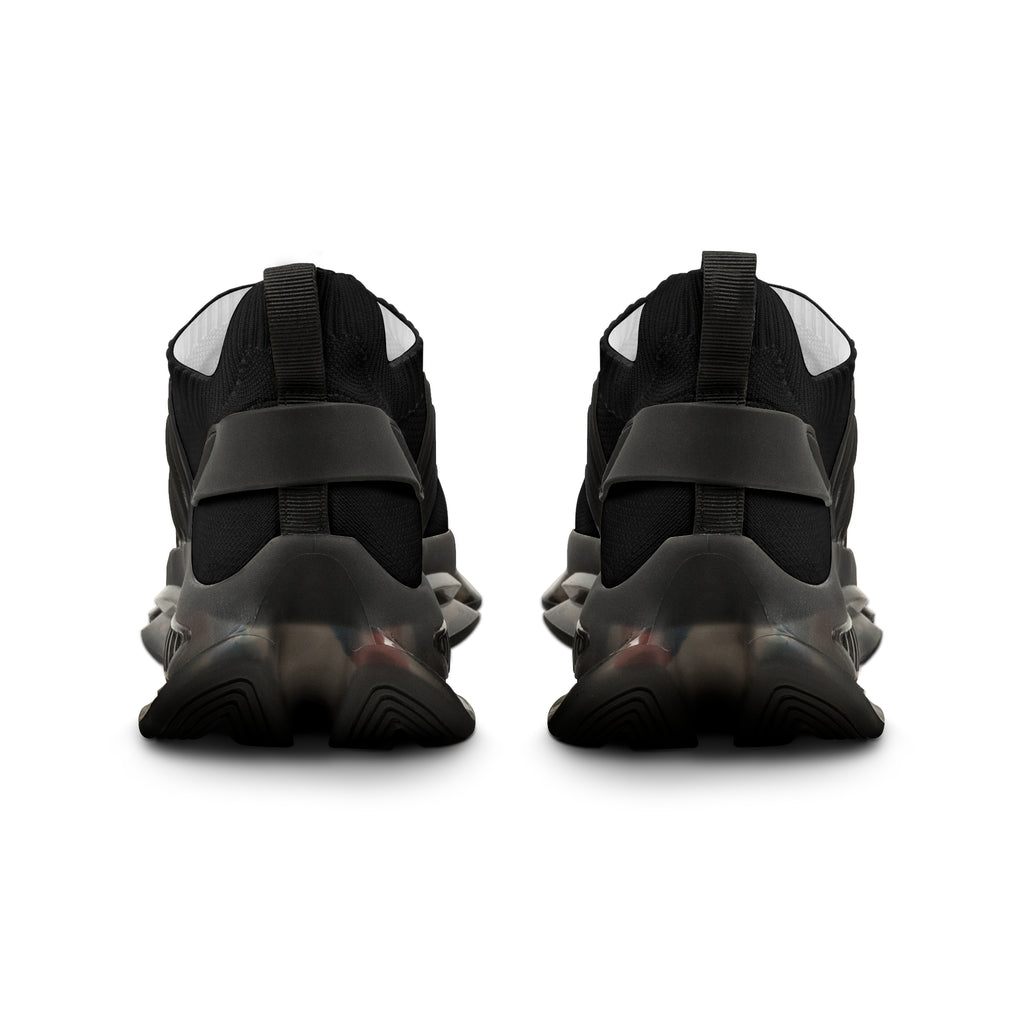 Men’s Black Athletic Mesh Sneakers | Breathable Running Shoes, Lightweight Trainer