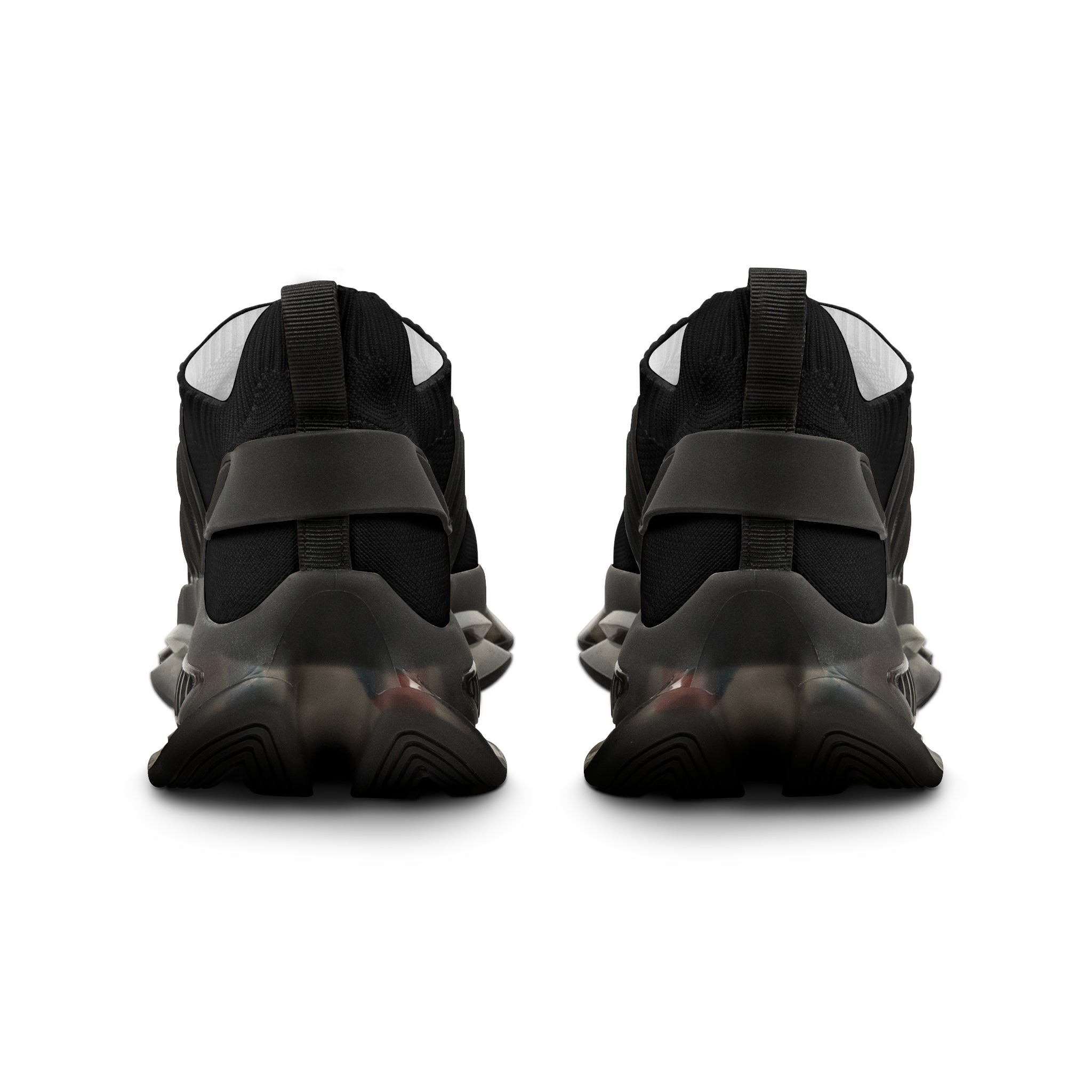 Men’s Black Athletic Mesh Sneakers | Breathable Running Shoes, Lightweight Trainer