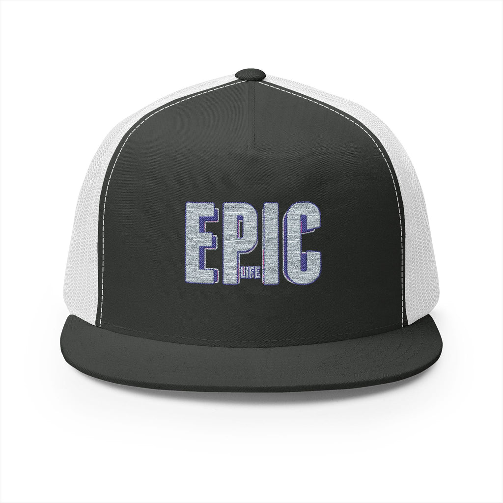Epic Embroidered 5 Panel Trucker Cap, Cool Hats for Men , Casual Style, Gifts for Dad, Outdoor Adventures, Summer Fashion