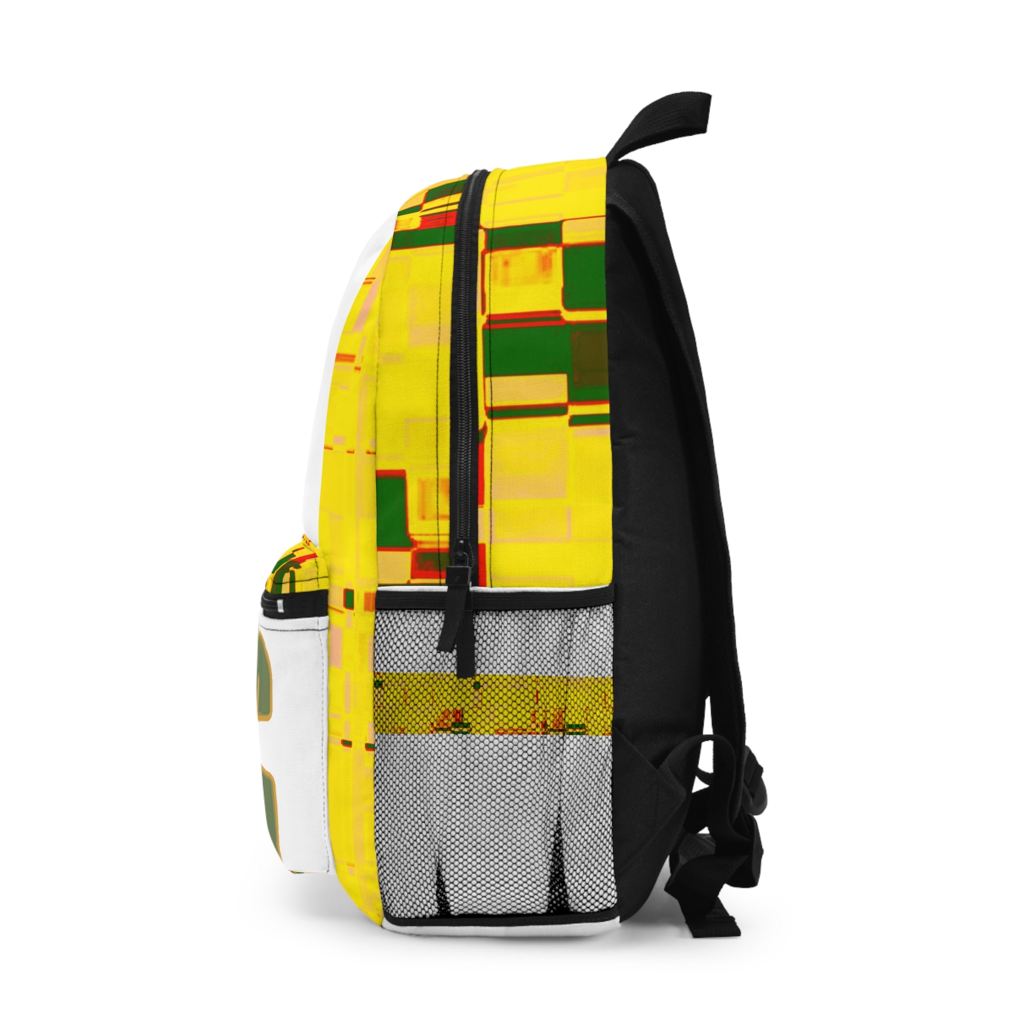 Epic Life Yellow Pixel Backpack — Bold Graphic School & Travel Bag
