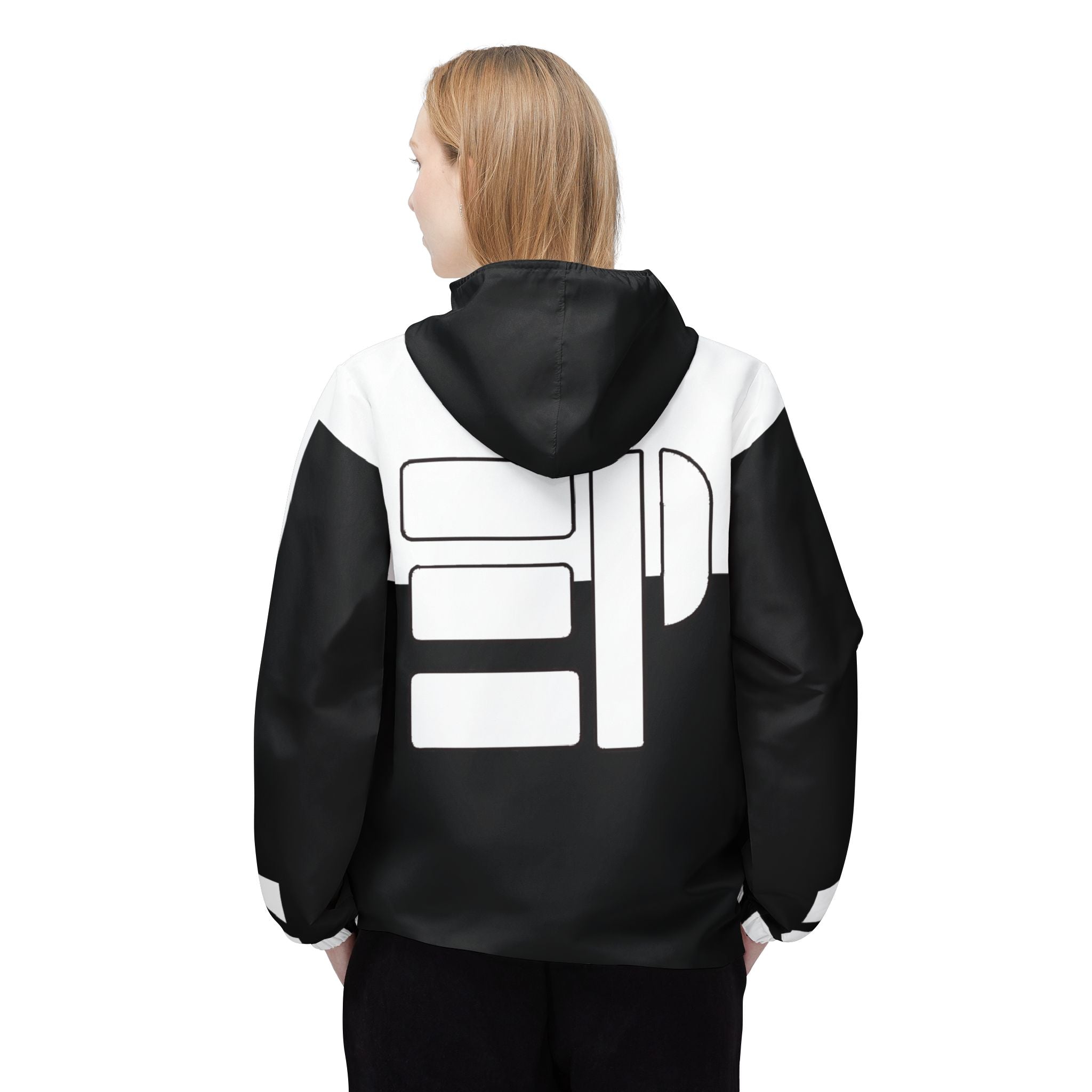 Epic Life Women's Water-Resistant Windbreaker - Bold Graphic Hooded Jacket