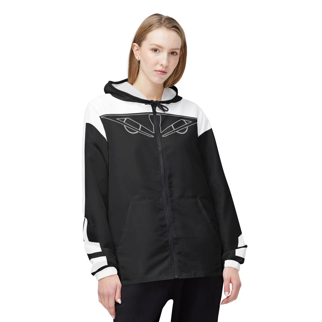 Epic Life Women's Wind-Resistant Windbreaker - Minimalist Stripe Design Jacket