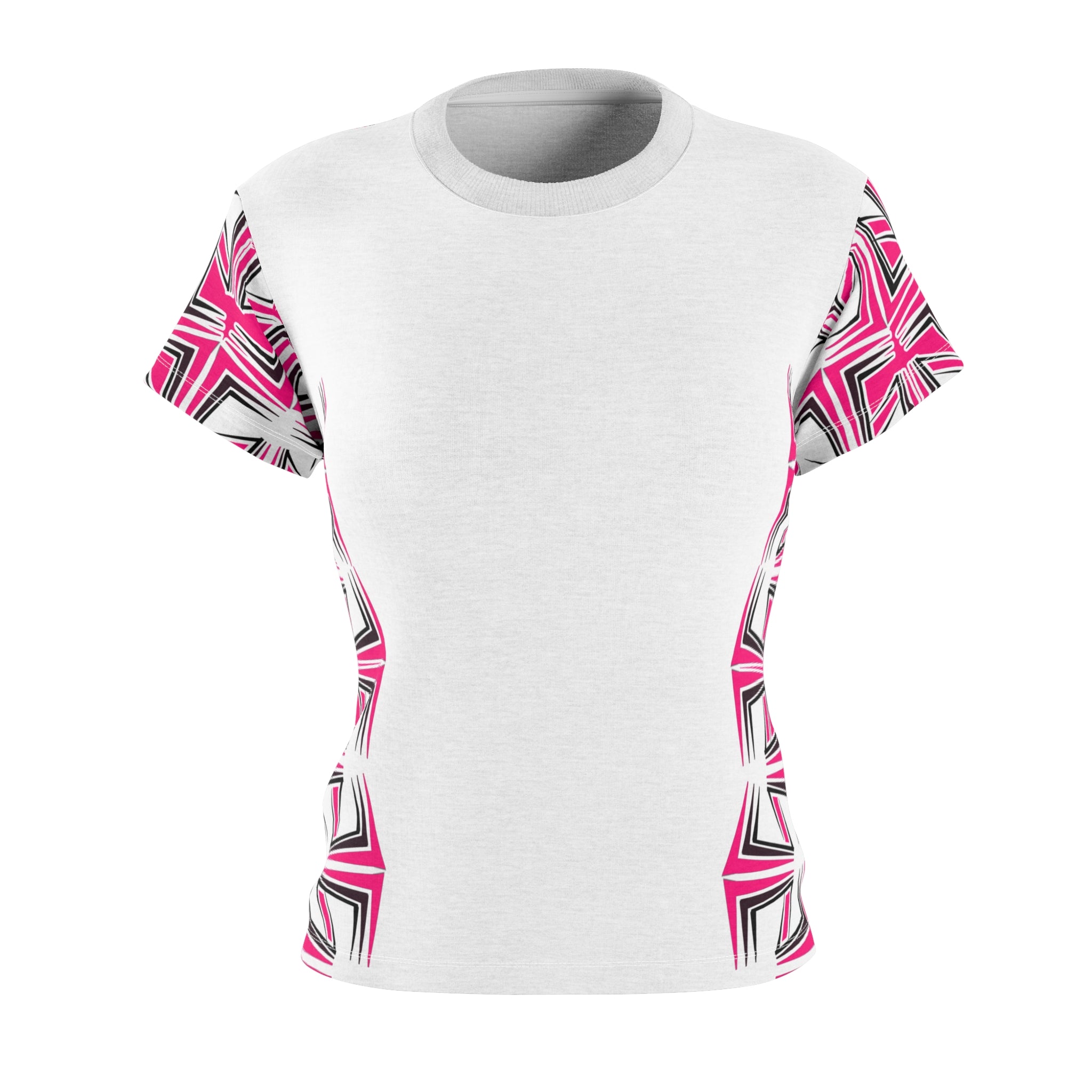 Vibrant Women's Cut & Sew Tee - Abstract Pink Design, Chic Casual Wear, Fun Summer Essentials, Gift for Fashion Lovers, Unique Graphic [...]