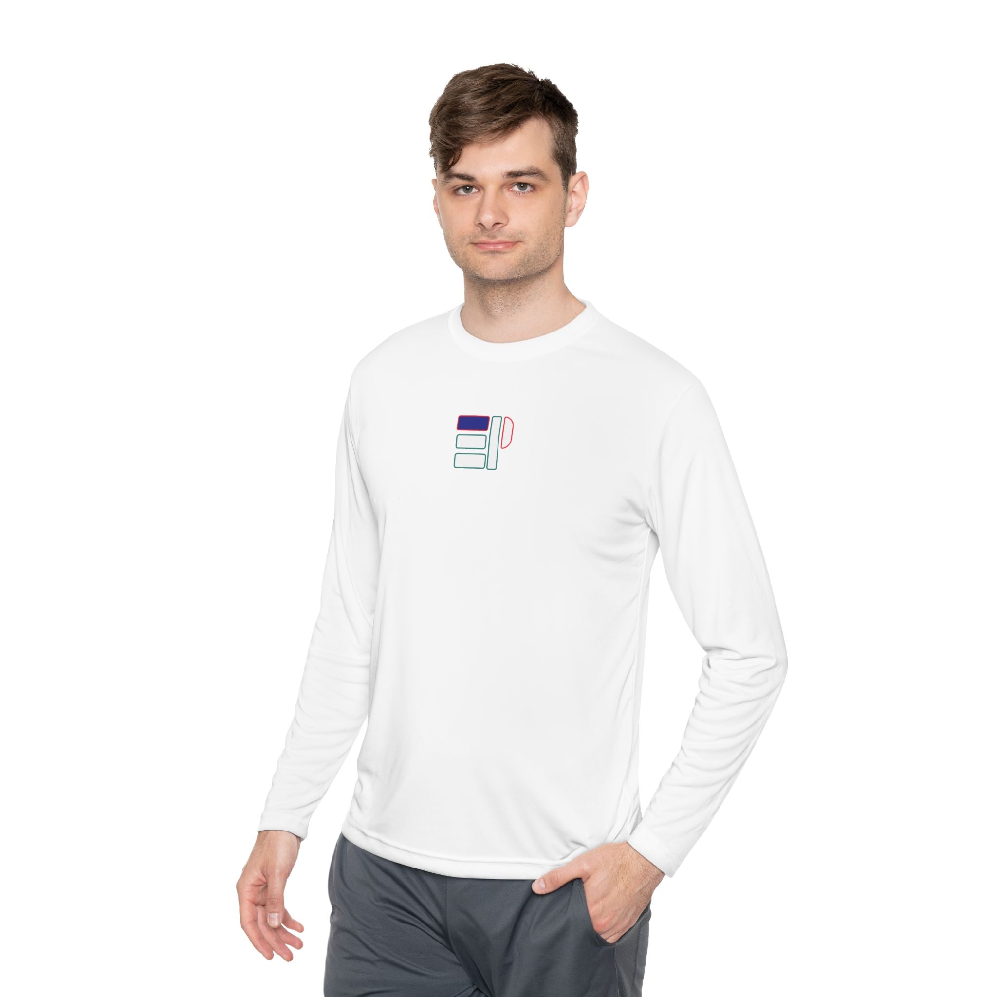 Epic Life Men's Geometric Long Sleeve Tee - Lightweight Performance Shirt