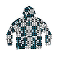Geometric Grid Plaid Men's All-Over Print Hoodie