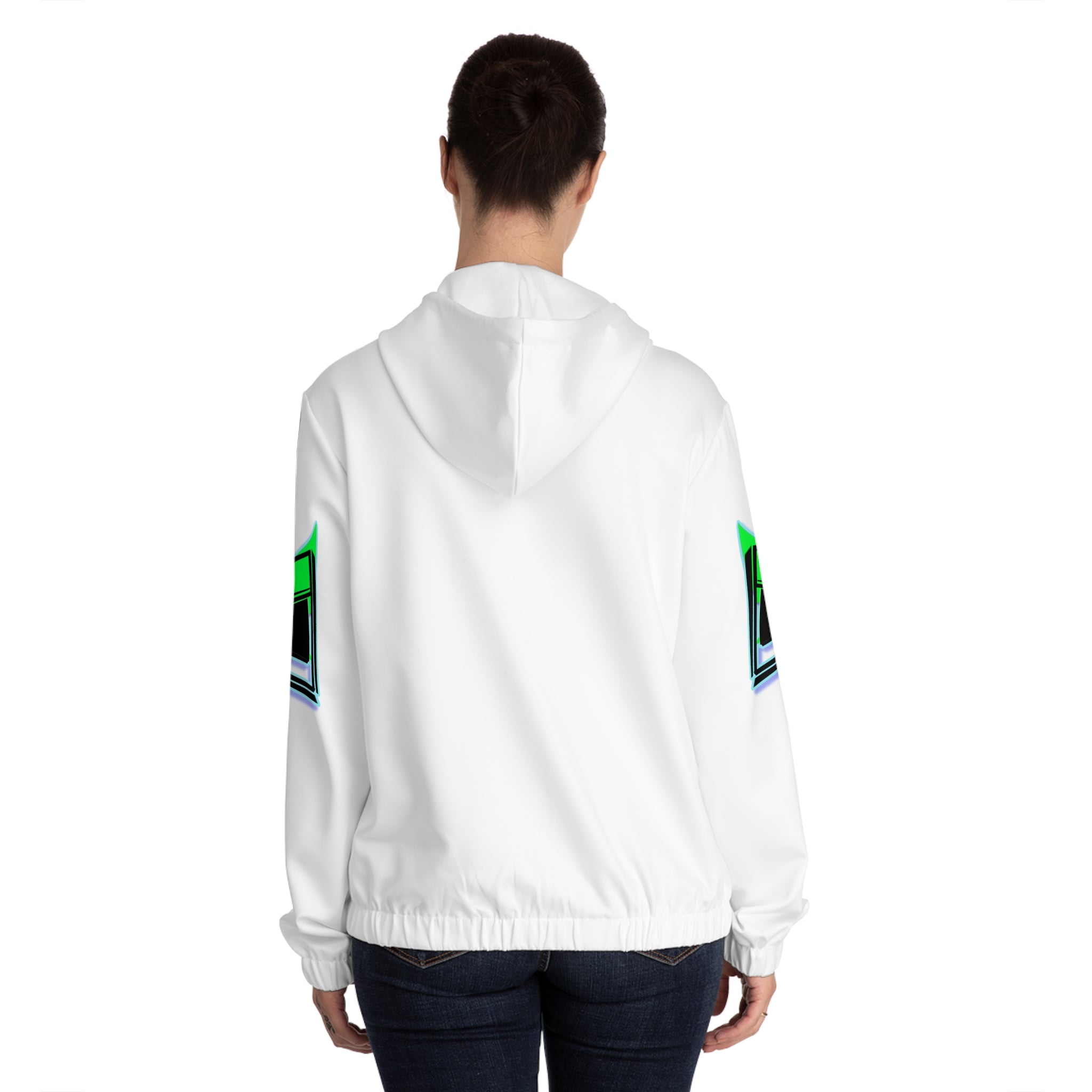 Epic Life Women’s Full-Zip Hoodie — Neon Graphic Zip-Up Jacket
