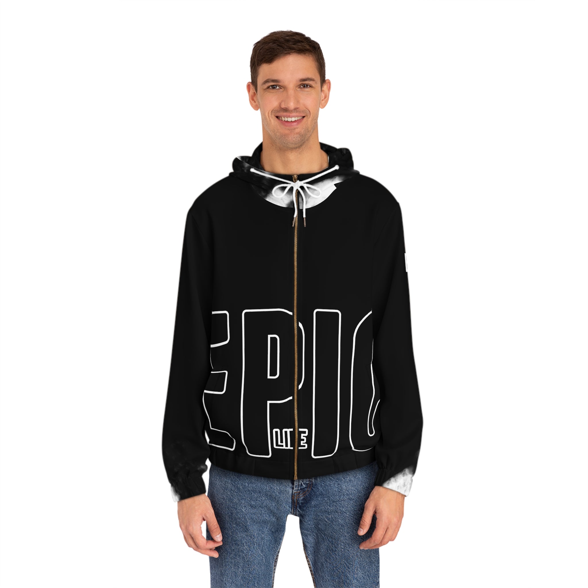 Epic Life Black Full-Zip Hoodie