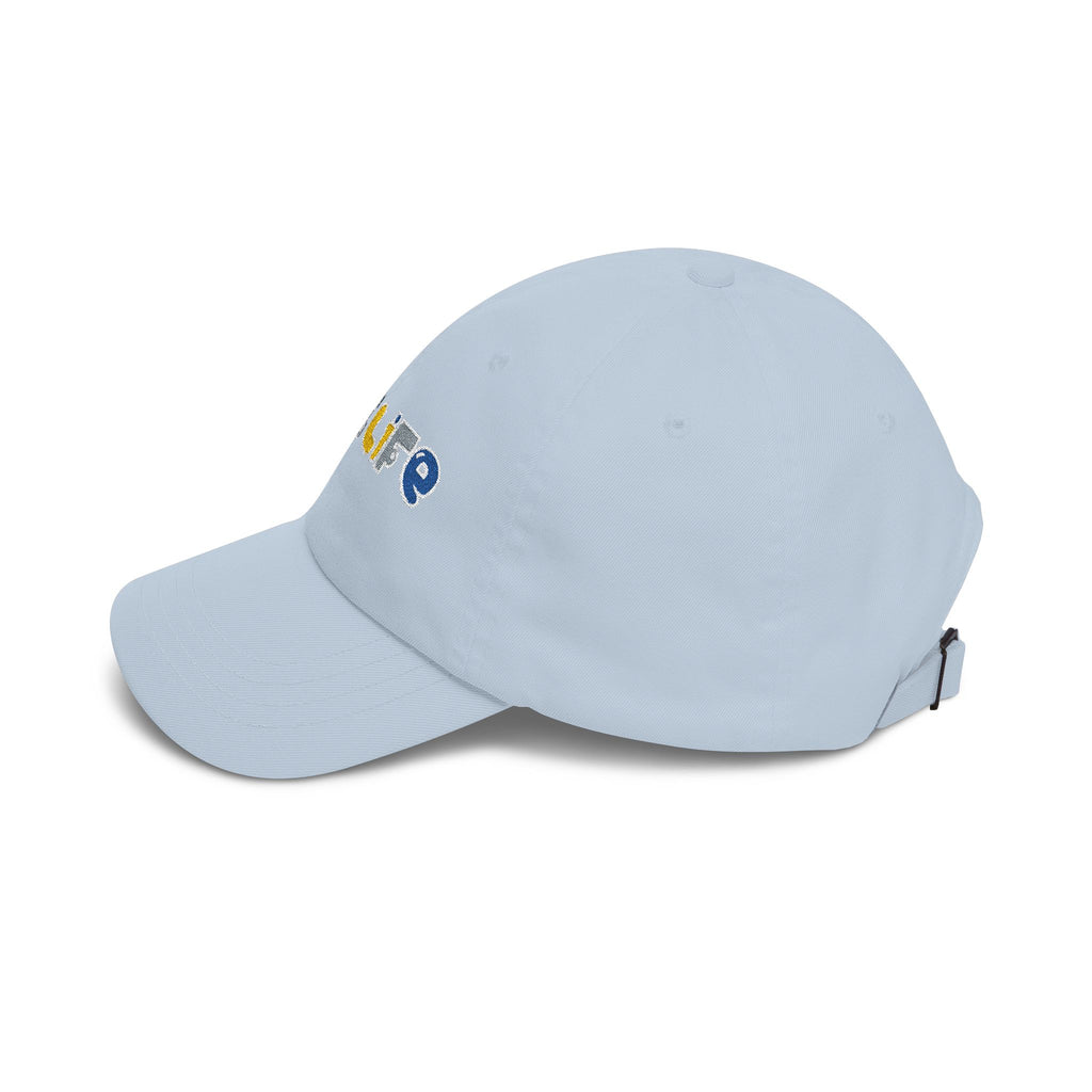Epic Life Women's Classic Dad Cap - White Embroidered Cotton Baseball Hat