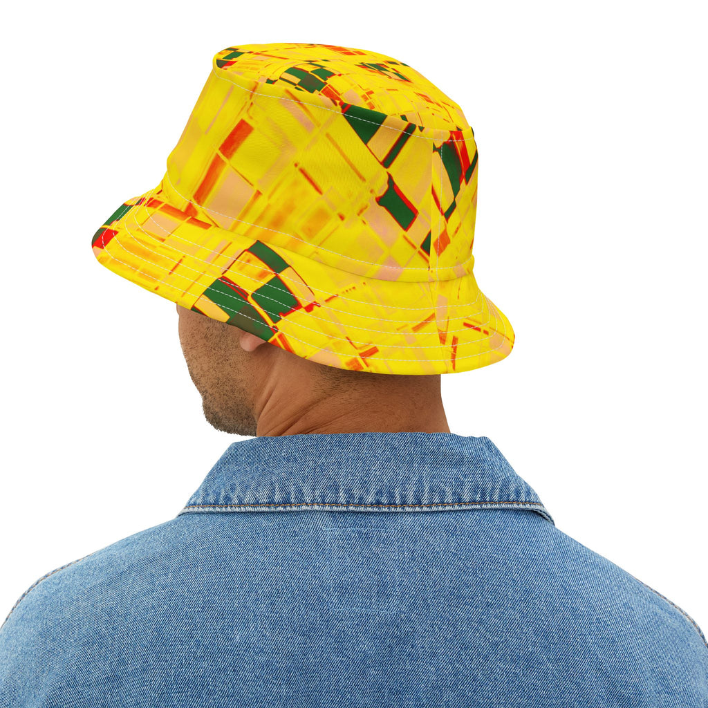 Epic Life Yellow Graphic Bucket Hat