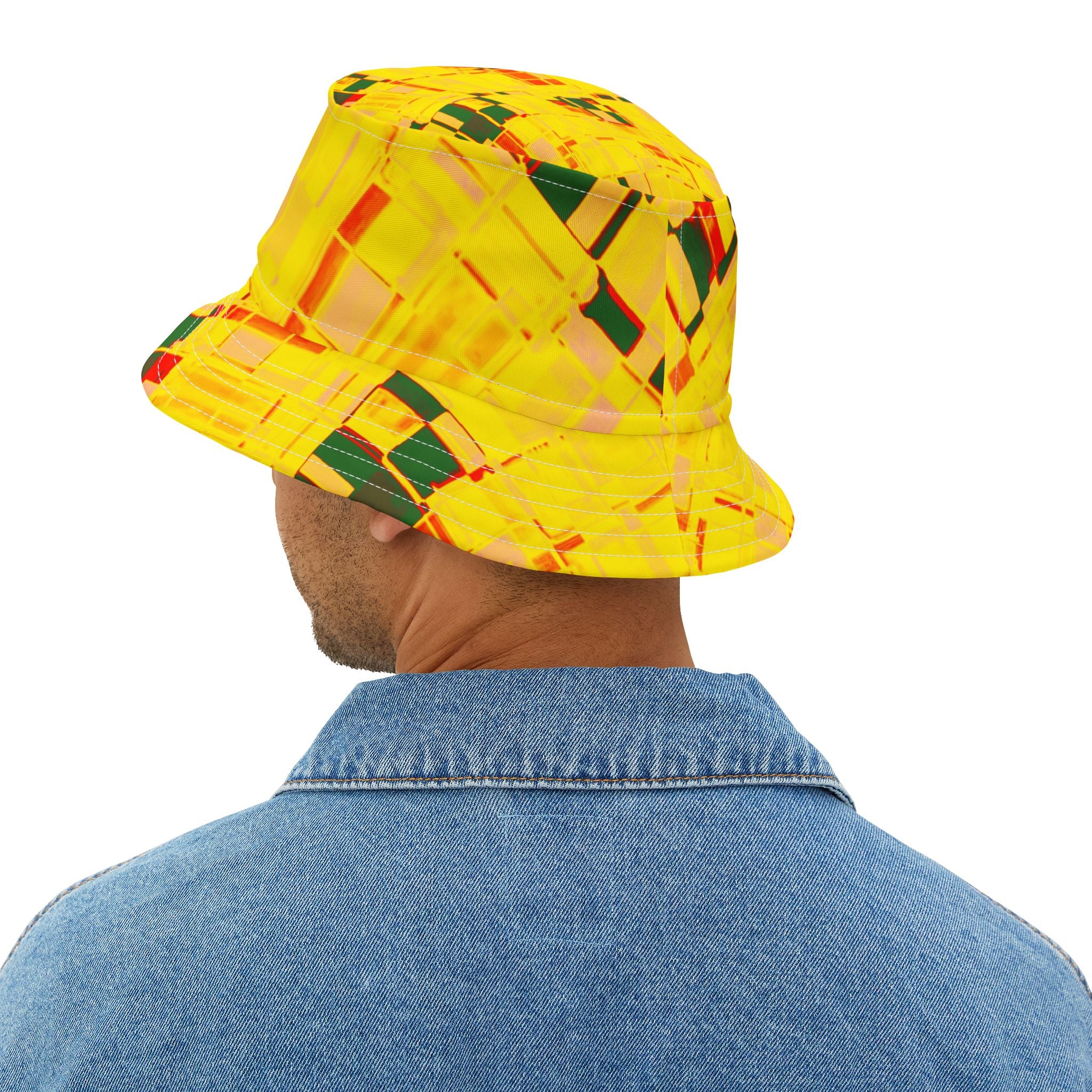 Epic Life Yellow Graphic Bucket Hat