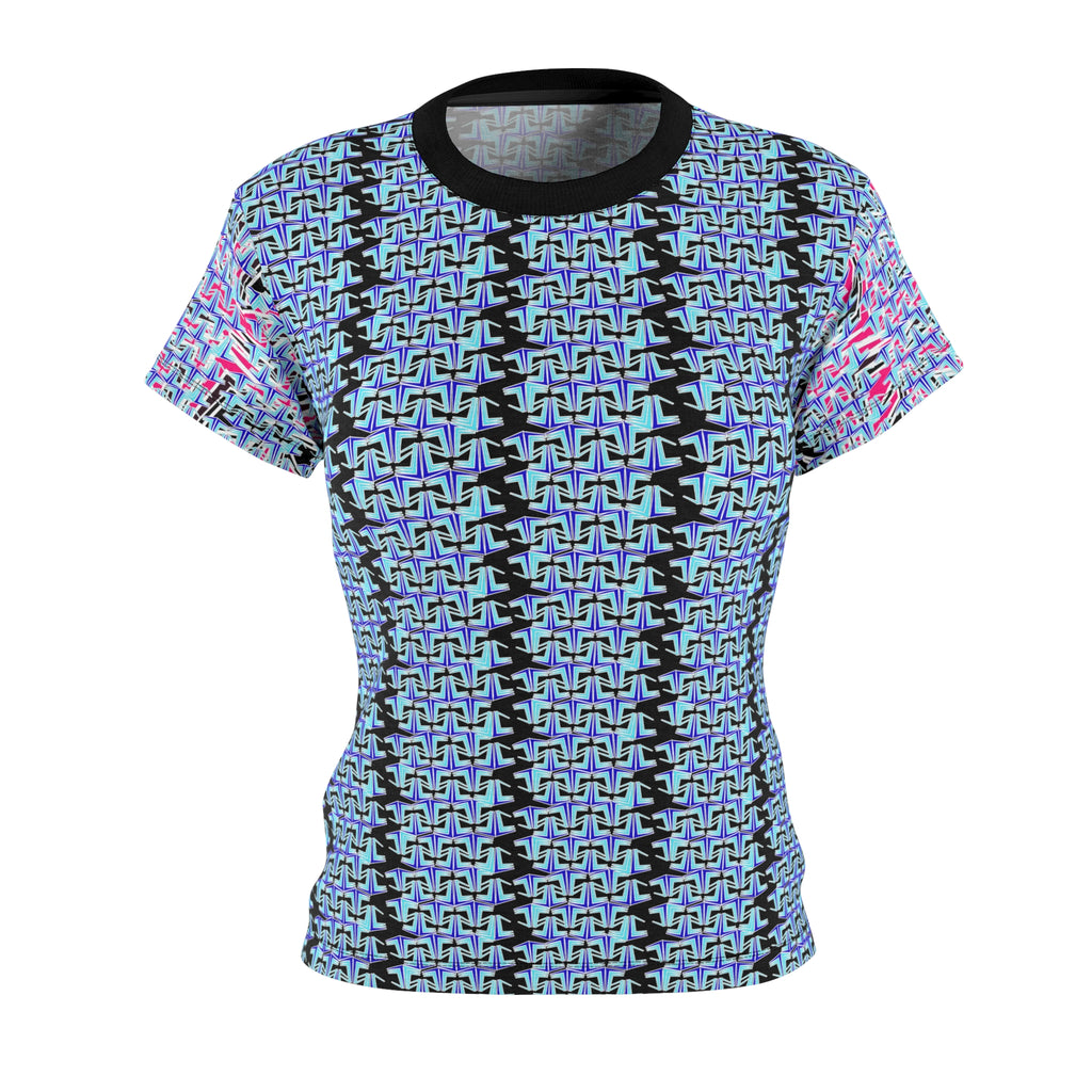 Vibrant Women's Cut & Sew Tee - Abstract Pink Design, Chic Casual Wear, Fun Summer Essentials, Gift for Fashion Lovers, Unique Graphic [...]