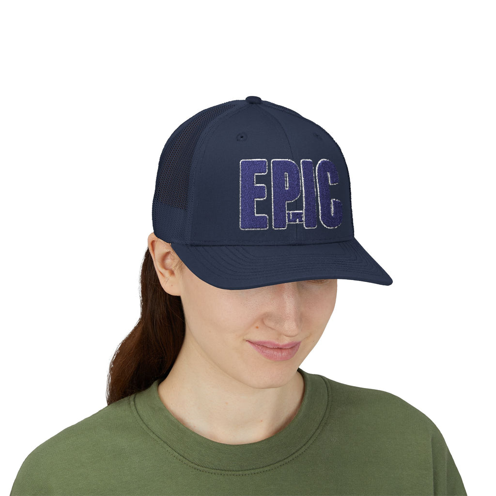 Epic Trucker Cap — Embroidered 'EPIC' Snapback Mesh Hat