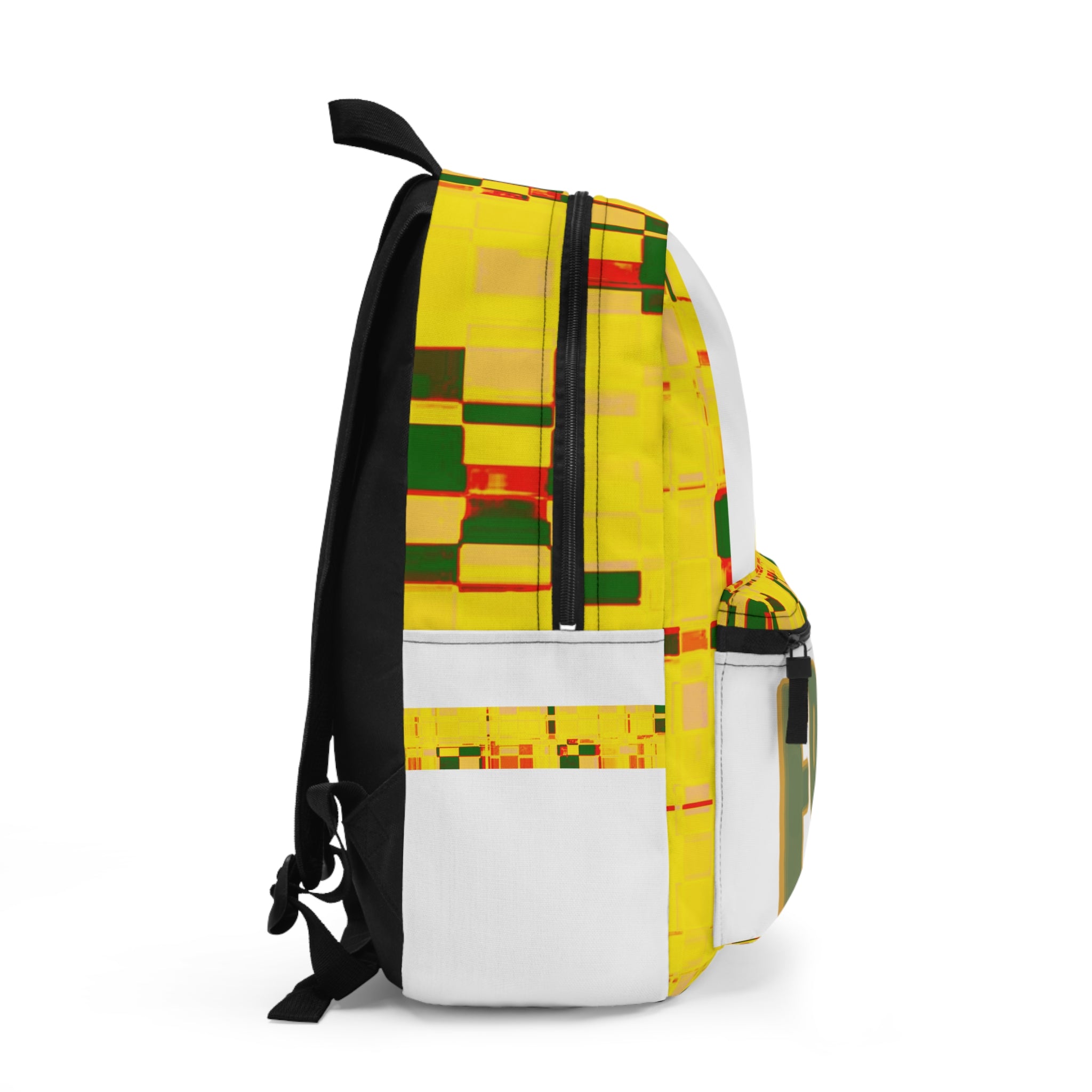 Epic Life Yellow Pixel Backpack — Bold Graphic School & Travel Bag