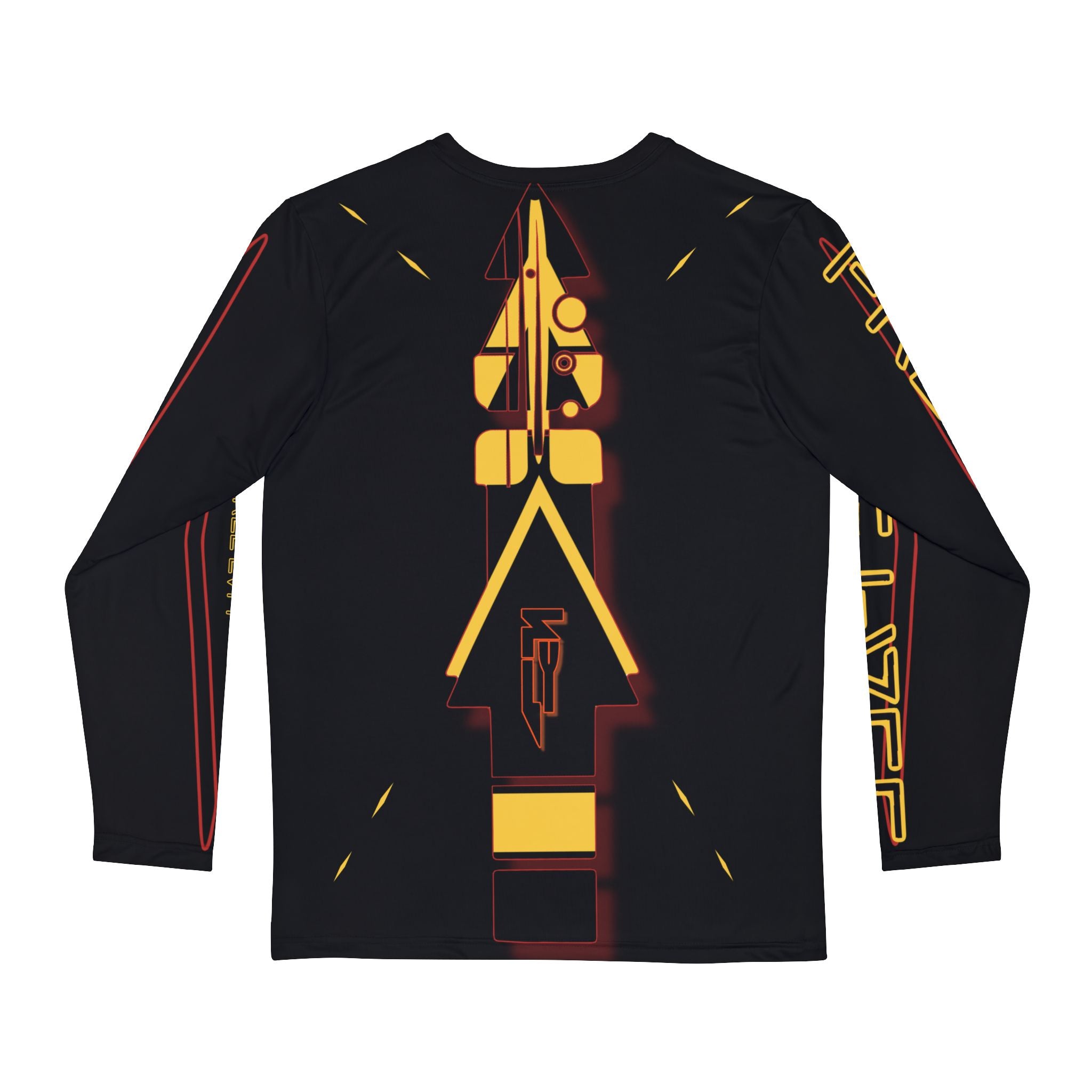 Men's "Fly" Collection by (Volare) " Free Fall Edition"(BLACK polyester Tee Shirt (AOP)