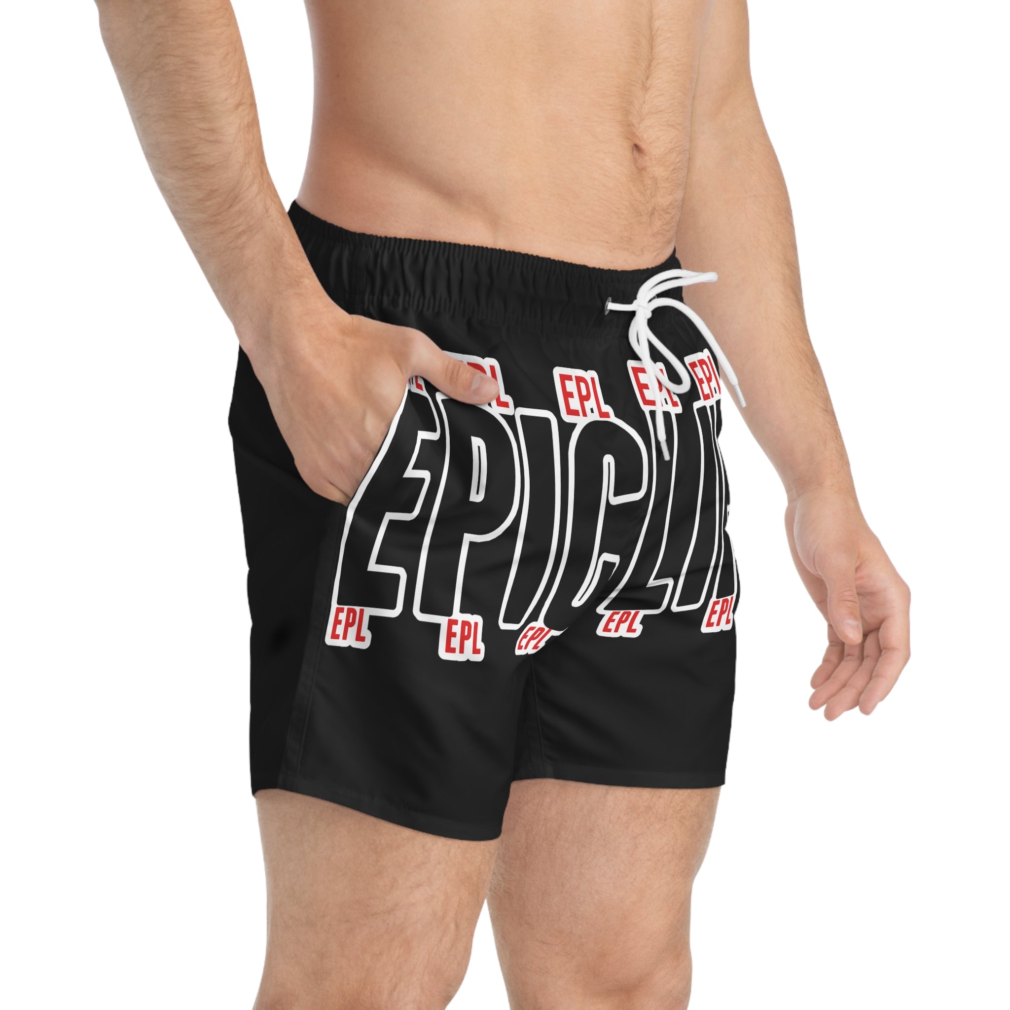 Black EPIC LIFE  Swim Trunks
