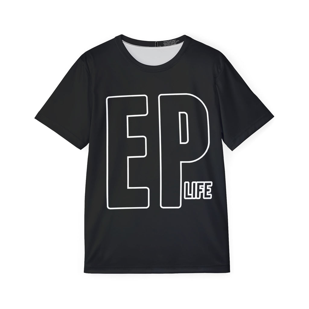 EP Life Men's Sports Jersey — Athletic Black Performance Tee