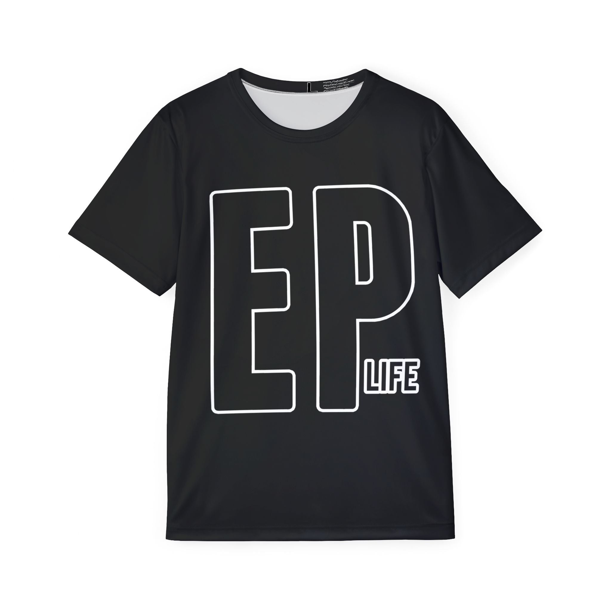 EP Life Men's Sports Jersey — Athletic Black Performance Tee