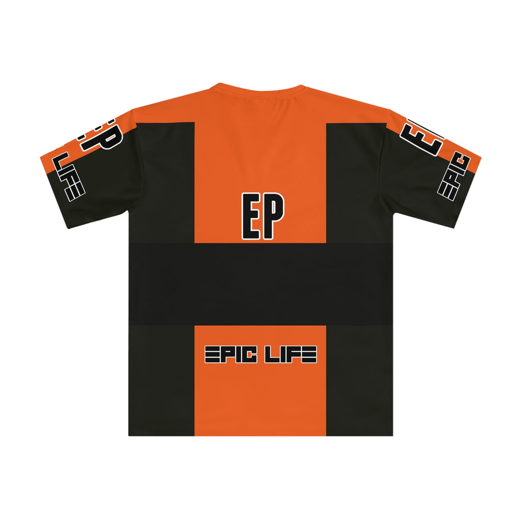 Men's Shell Tank Army Green / Stripe Orange  T-shirt, Epic Life Shirt, Casual Streetwear, Gift for Men, Trendy Everyday Wear