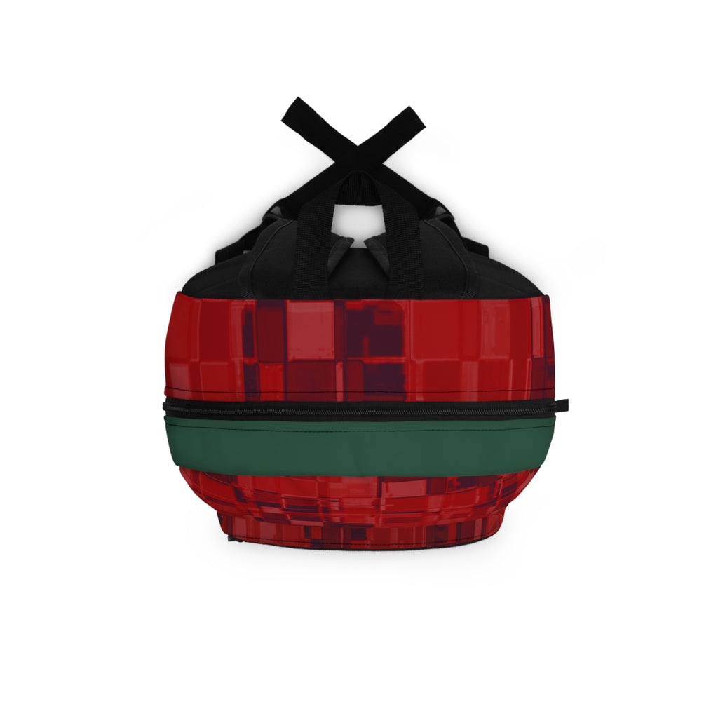 Epic Red Plaid Backpack – Bold Graphic School & Everyday Bag