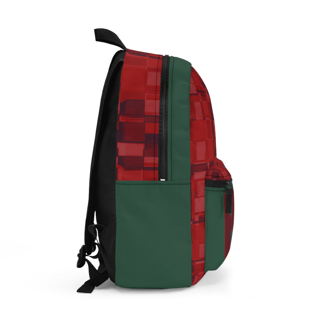 Epic Red Plaid Backpack – Bold Graphic School & Everyday Bag