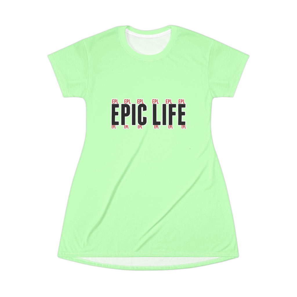 Epic Life T-Shirt Dress — Casual Graphic Summer Dress