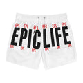 Epic Life Swim Trunks – Bold 'EPICLIFE' Print All-Over Swim Shorts