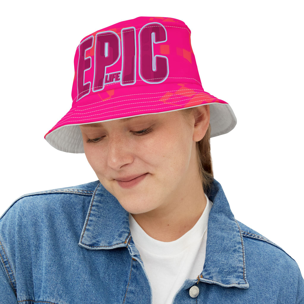 Epic Life Bucket Hat - Fun Summer Accessory for Outdoor Adventures, Festivals, Beach Days, Gifts for Friends, Casual Wear