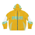 Epic Life Yellow Full-Zip Hoodie — Bold Graphic Streetwear