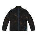 Men's Iridescent Cloud Puffer Jacket — Dark Moody All-Over Print