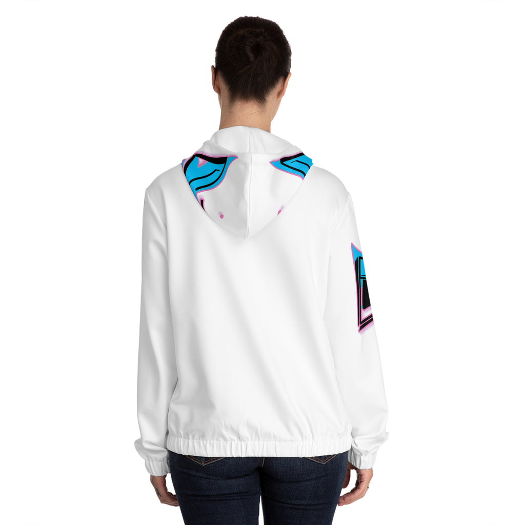 Epic Life Women’s Full-Zip Hoodie — Retro Neon Graphic Zip-Up
